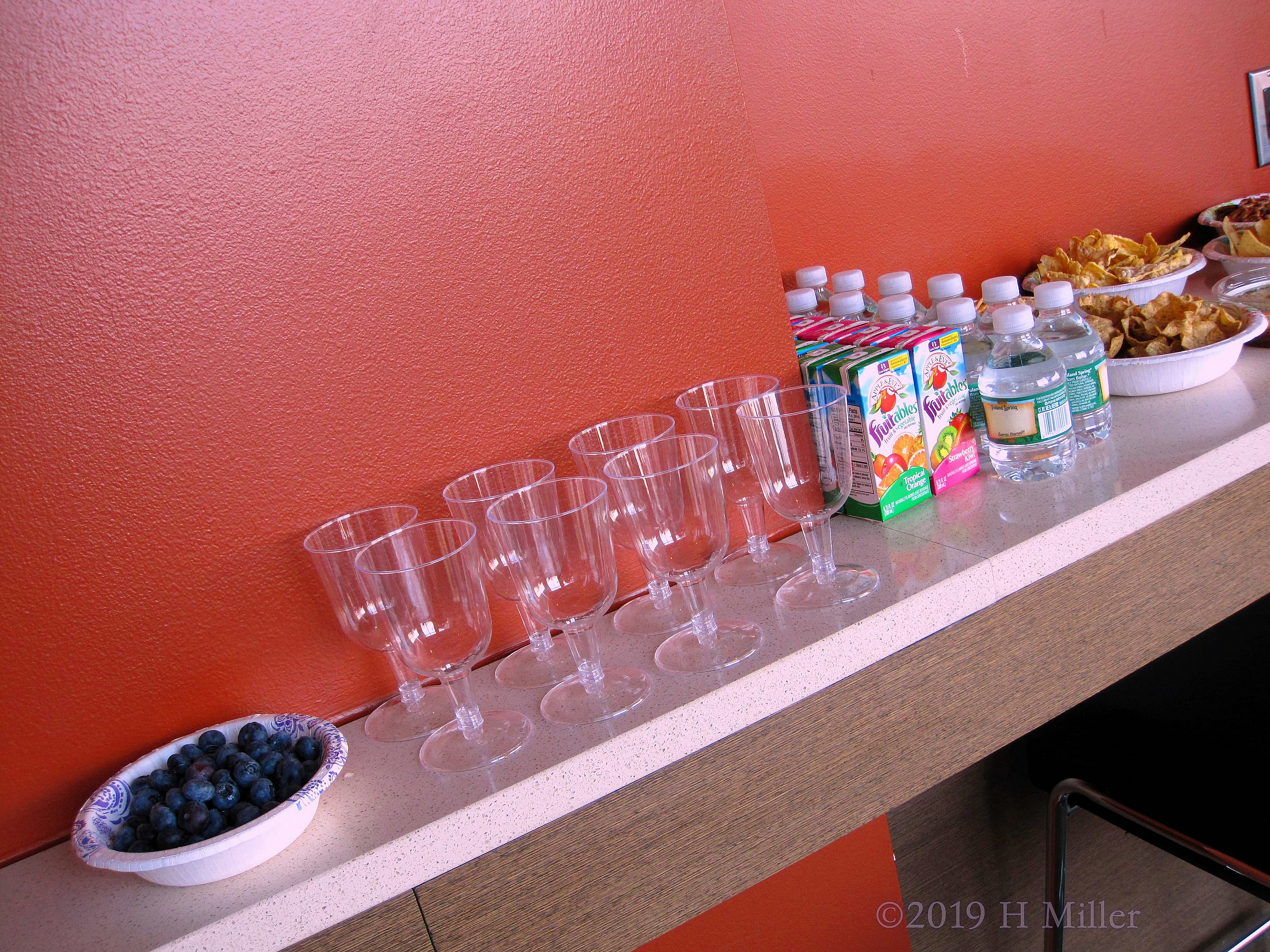 Snacks And Drink Station For Guests To Enjoy 